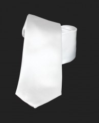                                                    NM szatén nyakkendő - Fehér Egyszínű nyakkendő